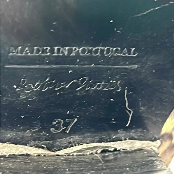 & Other Stories Snakeskin Pointed Toe Ankle Chelsea Bootie Stacked Heel Size 7 - Picture 8 of 13